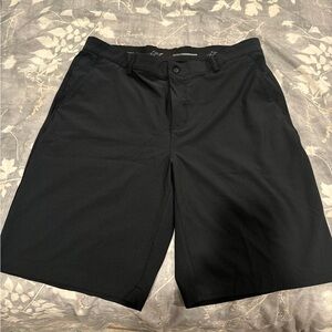 Greg Norman Collection Black Flat Front Shorts